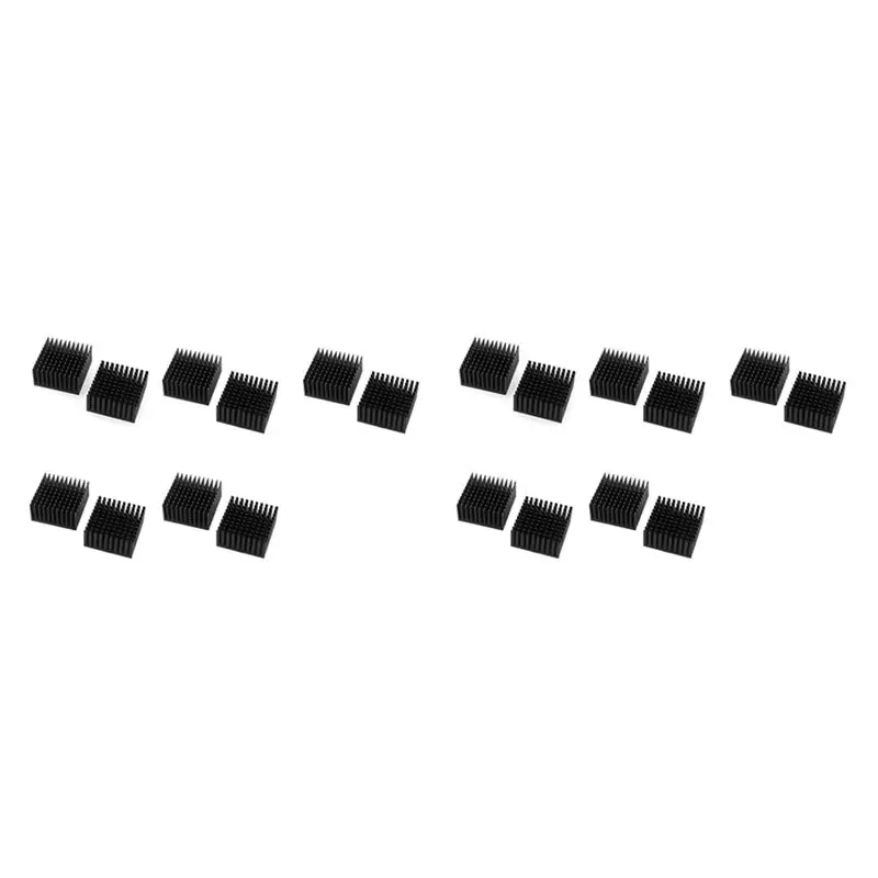 

Exquisite-20 Pcs 40X40x20mm Aluminum Heatsink Radiator Cooling Cooler For Electronic Chip LED With Thermal Conductive Double Sid