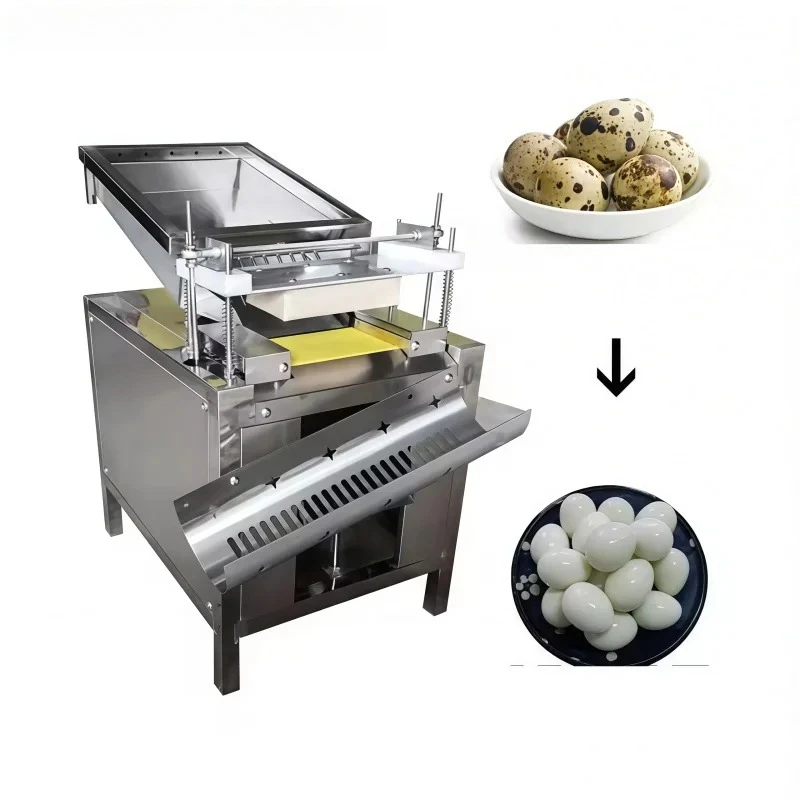 CE Certified Space-saving New Quail Egg Shell Peeler Automatic Poultry Livestock Egg Processing Machine
