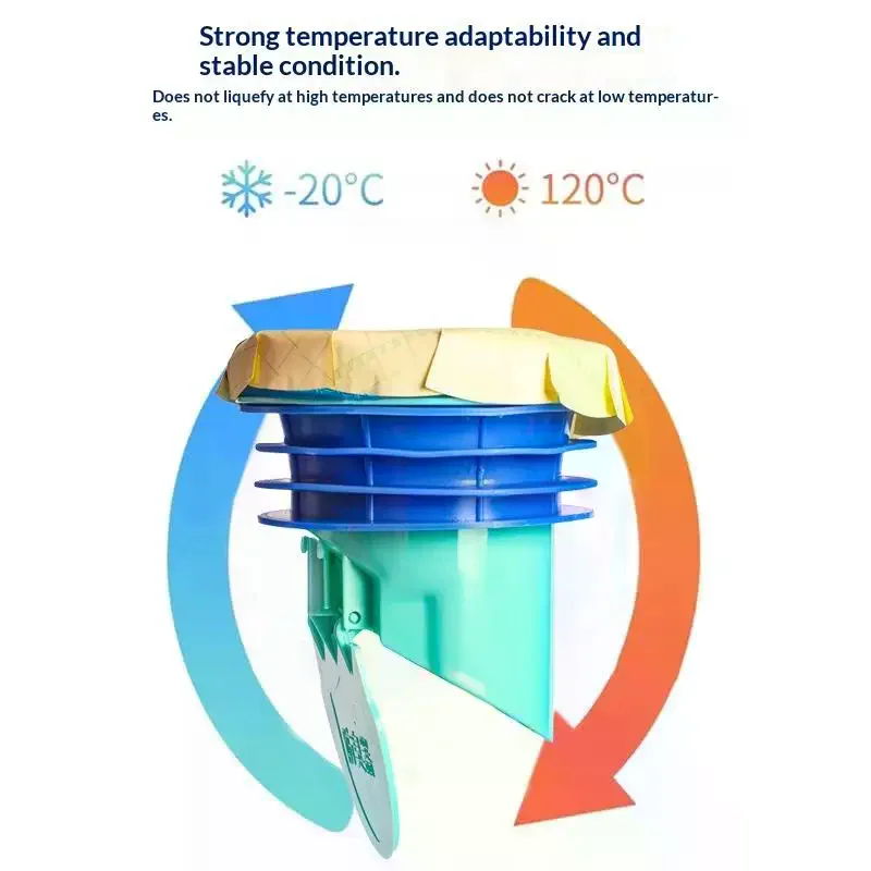 Toilet Sealing Flange With Auto Closing Design Multi Layer Leak Proof Perfect For Home Bathroom Toilet Installation Maintenance