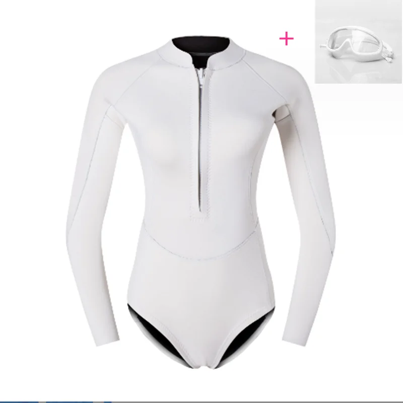 2mm wetsuit wet one-piece swimsuit Surf snorkeling Deep dive sunscreen warm jellyfish suit diving bikini