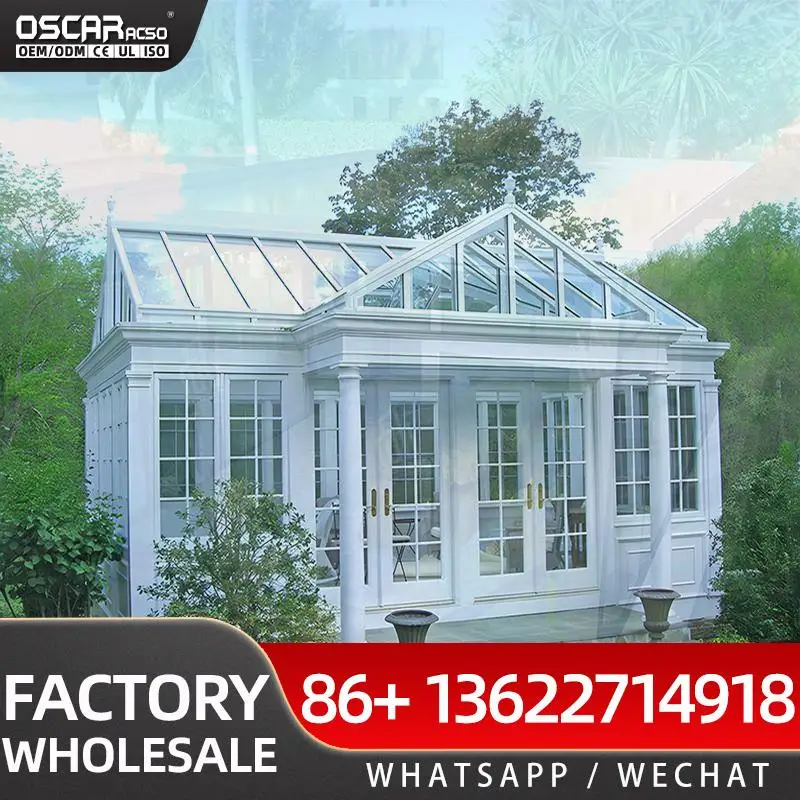 Motorized Retractable Aluminum Glass Sunroom Pool Enclosure Custom Size Sliding Roof All Season Use for Outdoor in US and UK sun