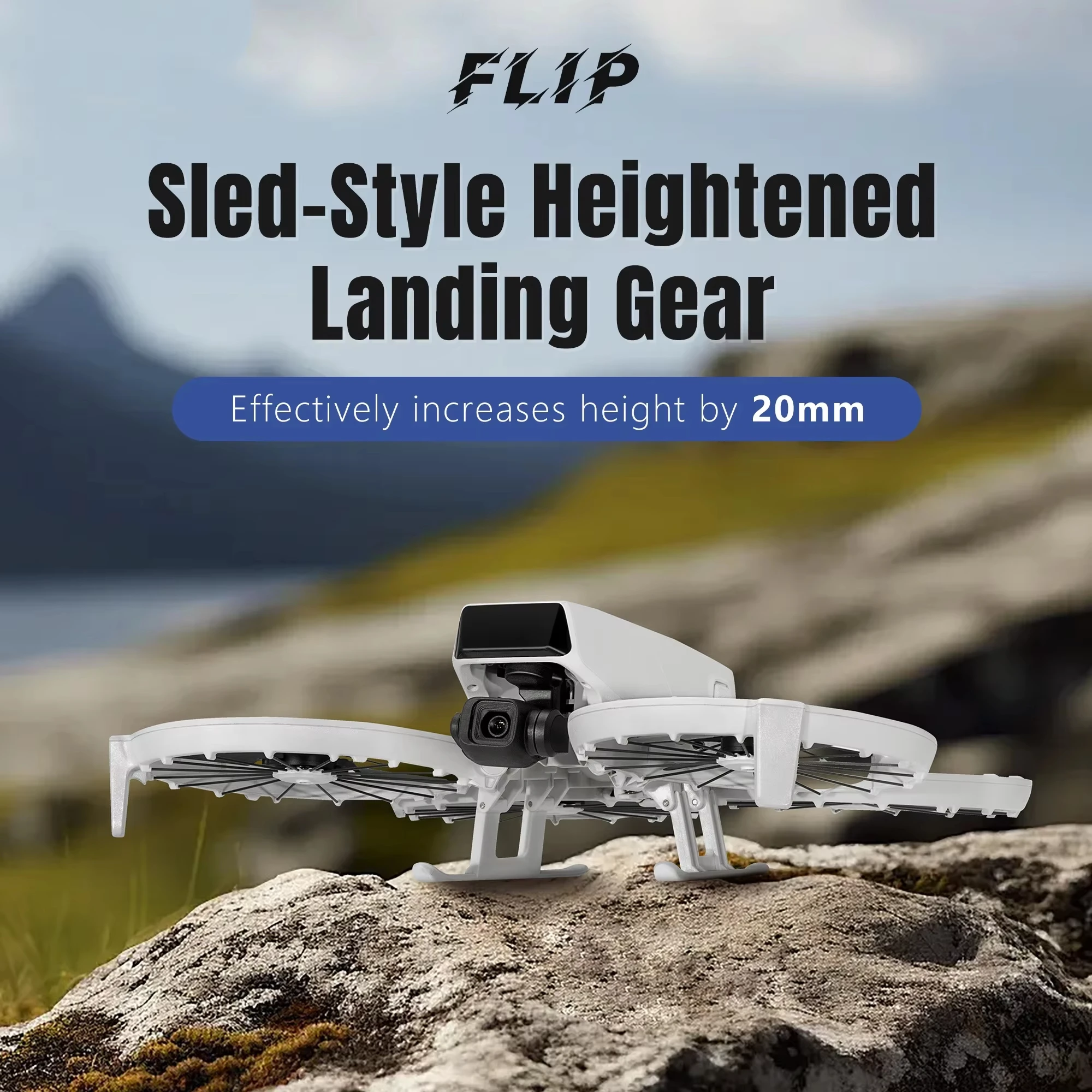 

Foldable Landing Gear for DJI FLIP Height Extension Feet Stand Anti-Scratch Gimbal Protection Quick Release Locking Accessories