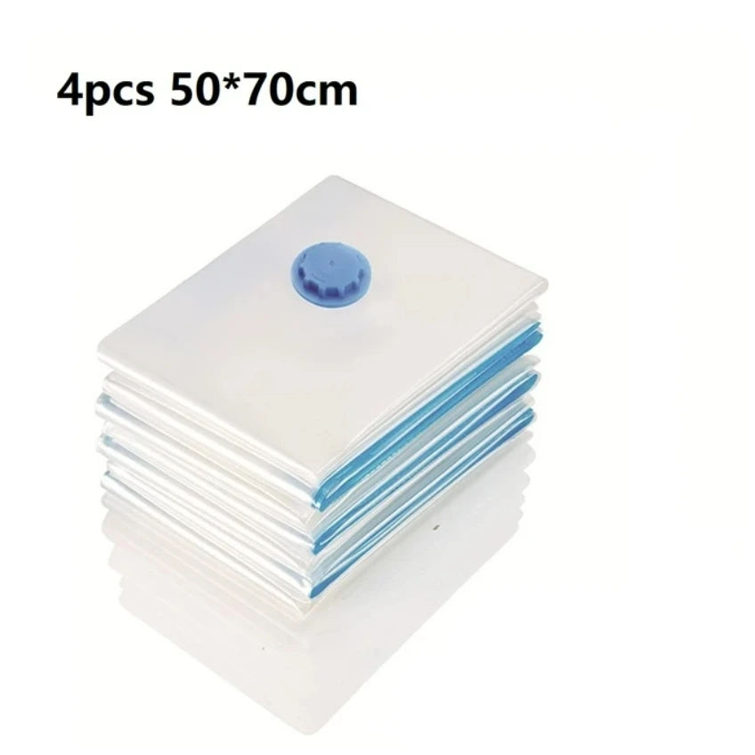 Vacuum Pump for Bags Transparent Folding Compressed Space Saving Vacuum Bag for Clothes Vacuum Storage Bags with Pump