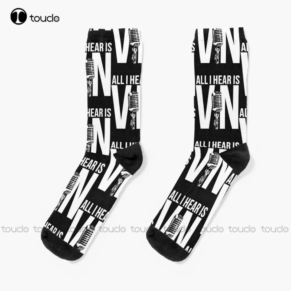 Vin Scully Vn Socks Men'S Socks 360° Digital Print Custom Gift Street Skateboard Socks Unisex Adult Creative Funny Socks New Art