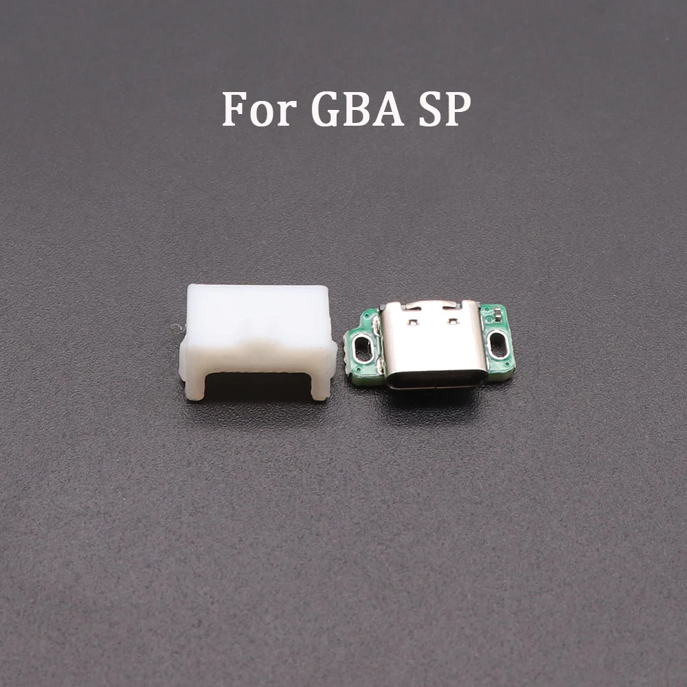 ل Gameboy Advance SP Audio USB شحن المقبس توصيل الطاقة نوع C Mod مع مطبوعة ثلاثية الأبعاد لـ GBA SP