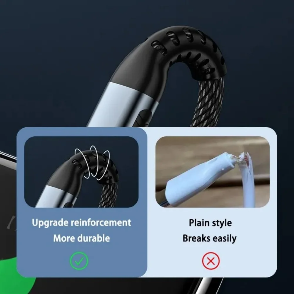 100W USB C Cable Fast Charging Phone Charger Data Cord For iPhone Samsung Xiaomi Huawei PD Type C To Type C Quick Charge Cable