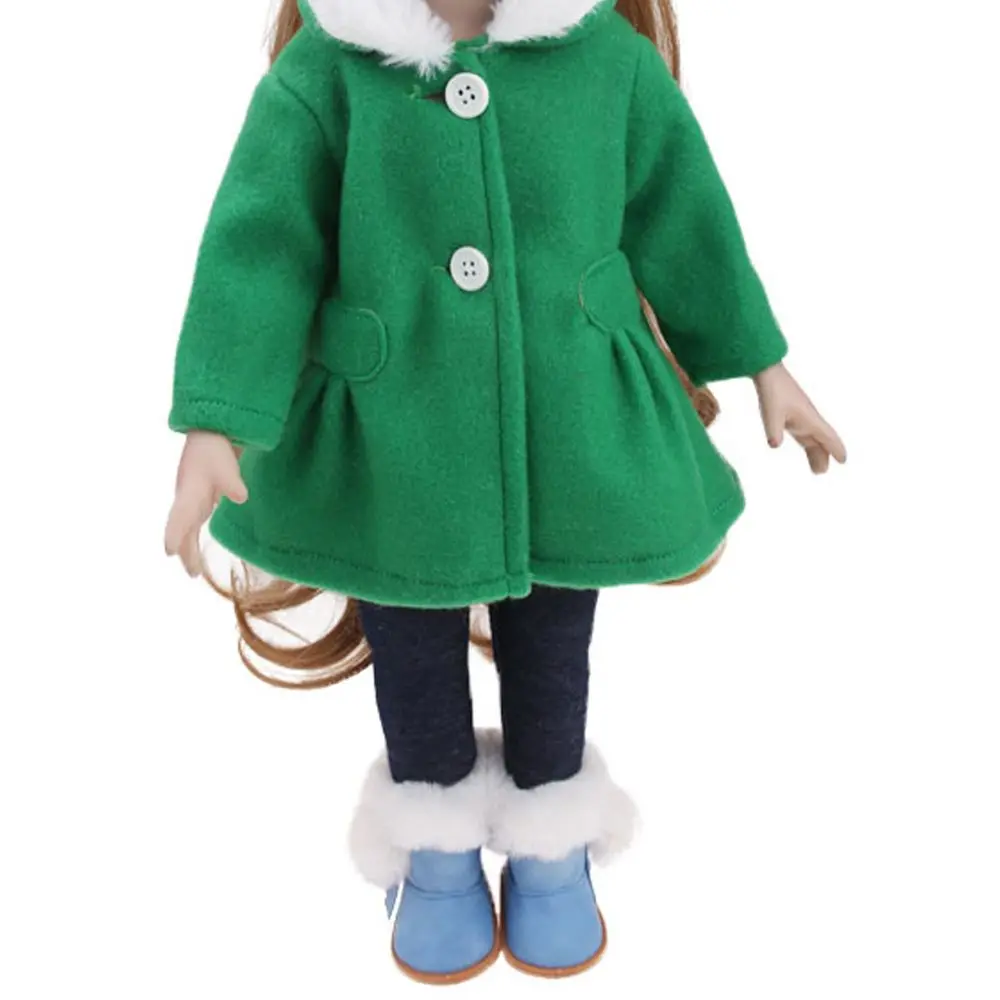 Winter Plush American  Doll Doll Down Jackets Doll Accessories Doll Clothes Fur Collar Coat