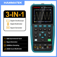 Hanmatek 3 in 1 Digital Oscilloscope Multimeter Signal Generator Source Multifunction Single Channel Electronic Component Tester