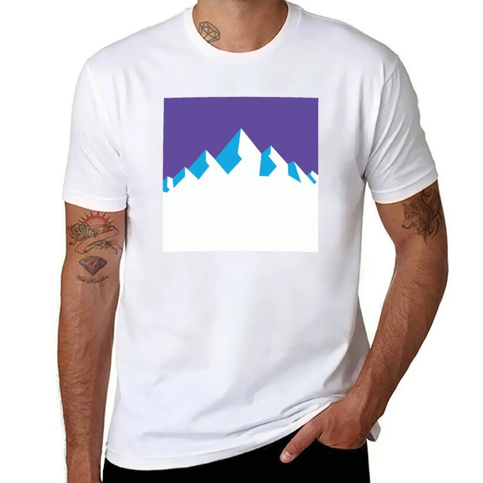 Utah Jazz Mountain T-Shirt Man t-shirt Clothing anime t shirts tops outfits for men