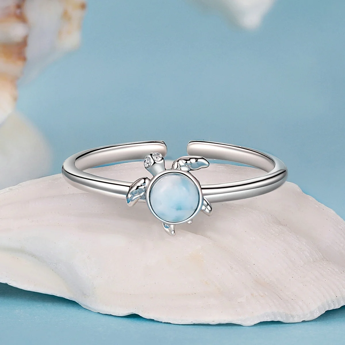 WOSTU 925 فضة بسيط القلب الجوف افتتاح معقود الدائري للنساء قابل للتعديل على شكل قلب Nuckle خواتم بساطتها #2