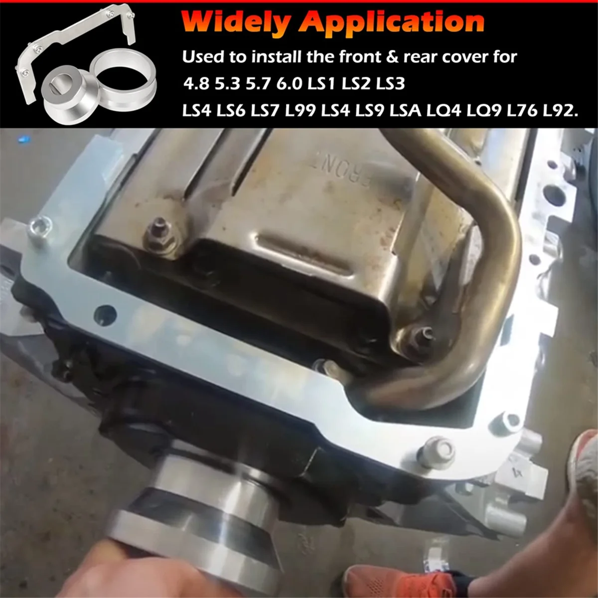 Déviateur de Ligne d'Huile Automobile et Couvercle Avant et Arrière, 11% Outil pour LS Bub5.3 5.7 6.0 6.2L