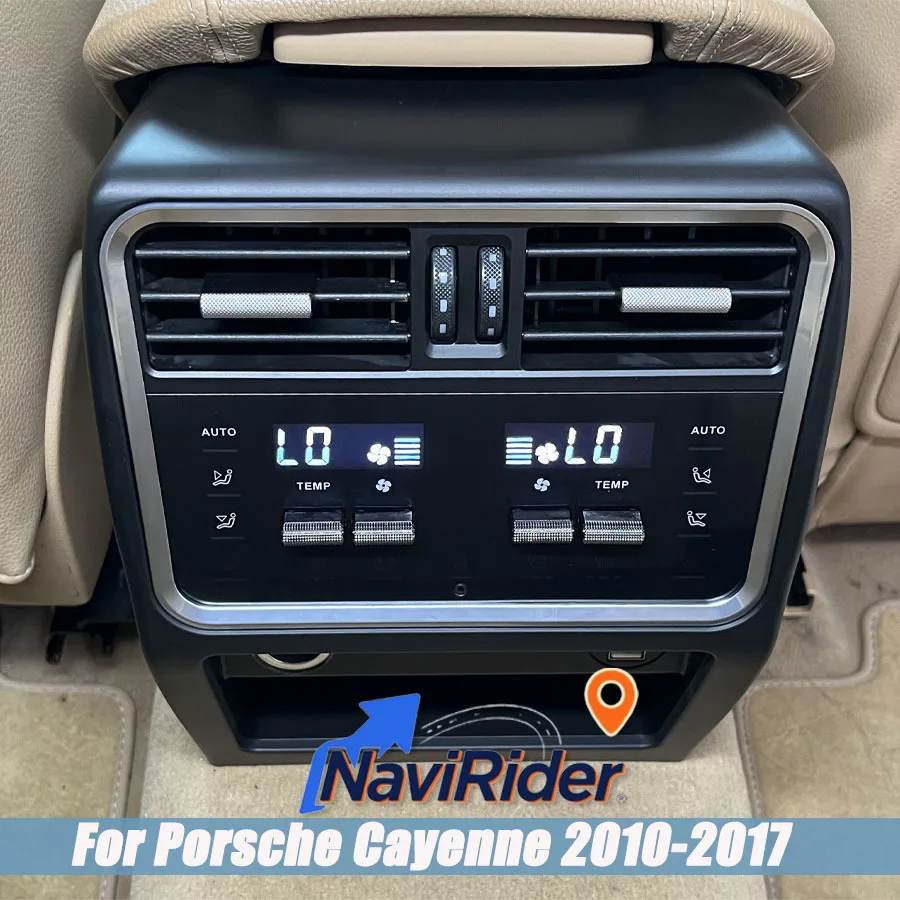 Air Conditioning Panel For Porsche Cayenne 2010-2017 AC Board Climate Control Screen Rear Seat Air Conditioner Car Accessories