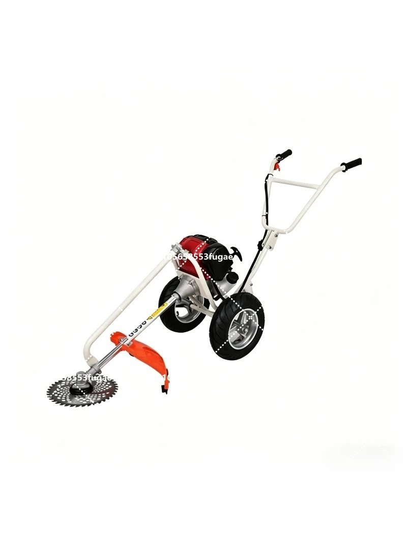New Model GX35 4 Stroke  Engine  3 in 1 Wheeled Brush Cutter String Trimmer Whipper Sniper Garden Tools