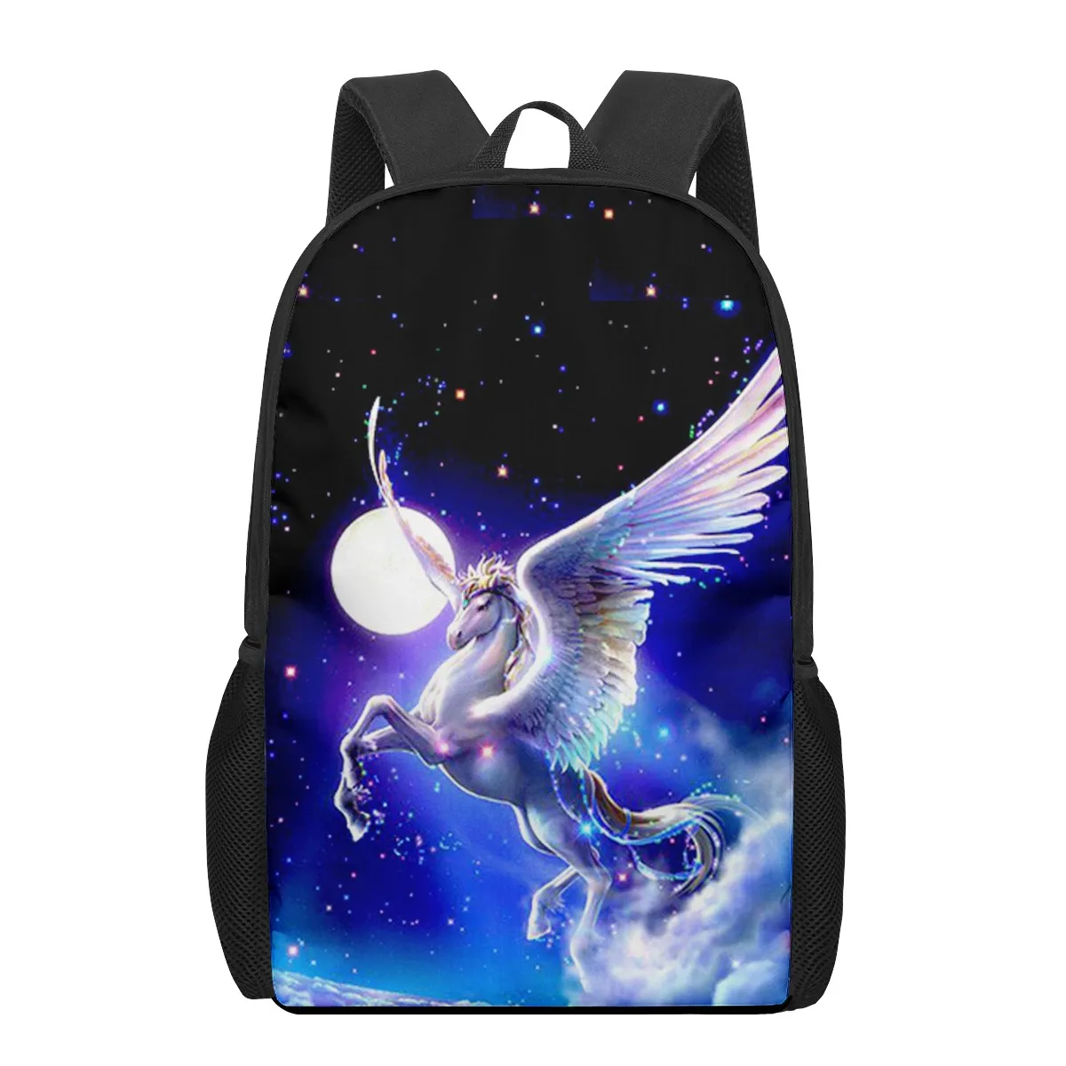 Cavalo padrão 3d saco de escola para crianças meninas meninos sacos de livro casuais crianças mochila meninos meninas mochilas grande capacidade