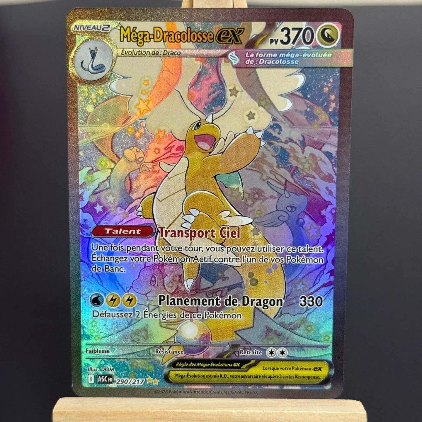 Tcg French Mega Dragonite Ex Sar Collection Card Ascended Heroes M2A 290/217 #290 Foil Card Diy Proxy