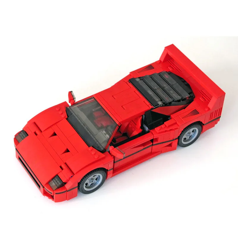 

MOC-49743 Anniversary F40 Supercar Assembly Building Block Model • 1192 Parts Building Blocks Kids Birthday Custom Toy Gift