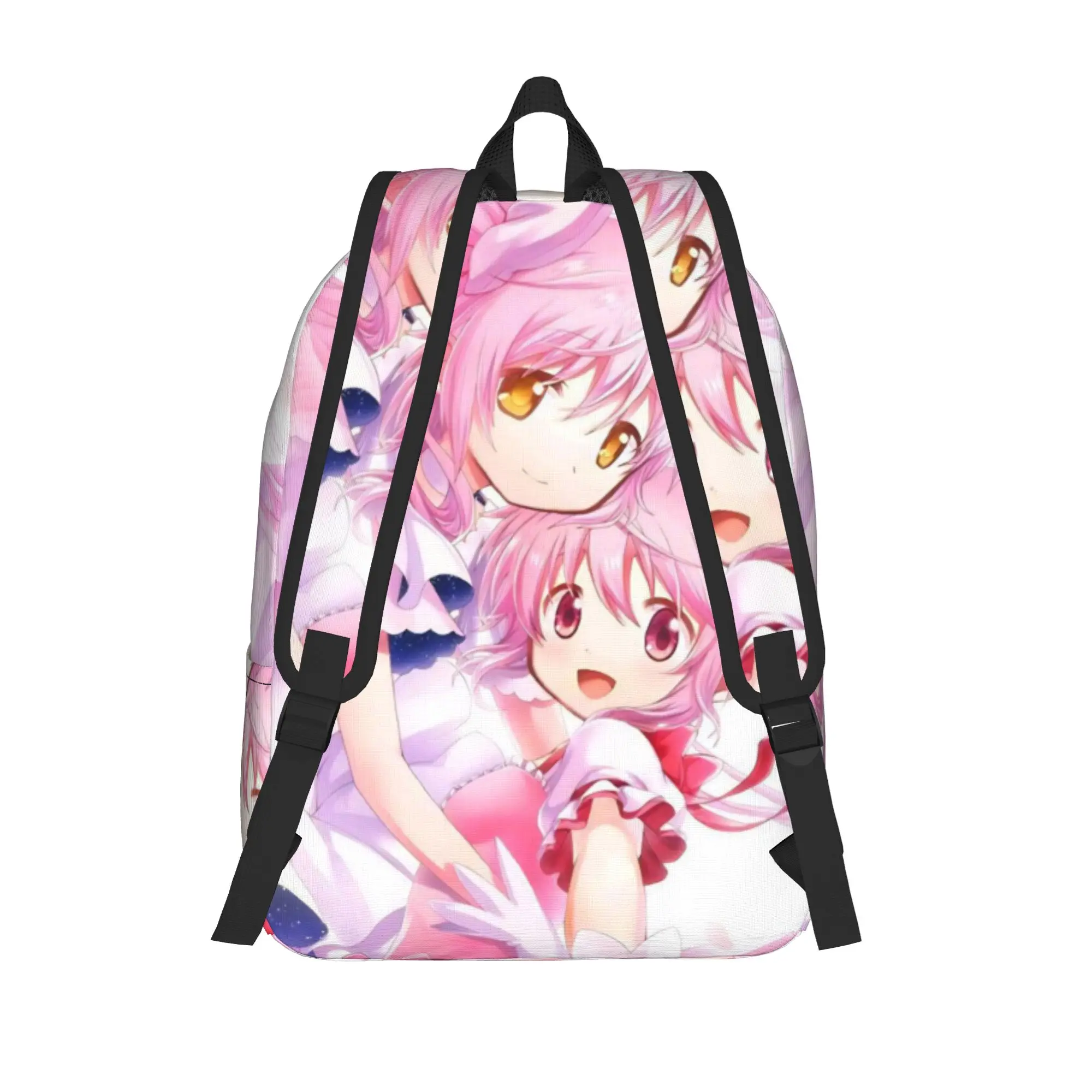 Anime Puella Magi Madoka Magica Backpack for Men Women High School Business Daypack Kaname Madoka Laptop Computer Shoulder Bag - view 3