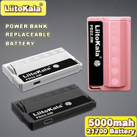 LiitoKala PB-L01 22.5W Portable Charger: Fast-Charging Power Bank with Removable 21700 Battery, Ultra-Light for Travel & Gaming