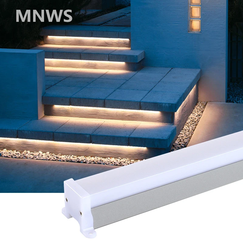 Aluminiowa zewnętrzna wkładka oświetleniowa wodoodporna rurka LED dekoracyjne światła ogrodowa do willi/domku/domek na wsi 50CM DC24V 24W