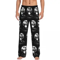 Custom Print Men The Nightmare Before Christmas Pajama Pants Horror Movie Skeleton Jack Night Sleepwear Sleep Lounge Bottoms