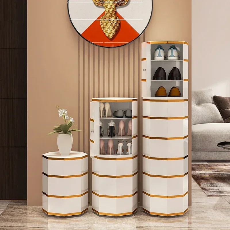 Narrow Dispenser Shoe Cabinets Display Decorative Cupboards Shoe Rack Space Saving Organization Sapateira Home Furniture YX50SC