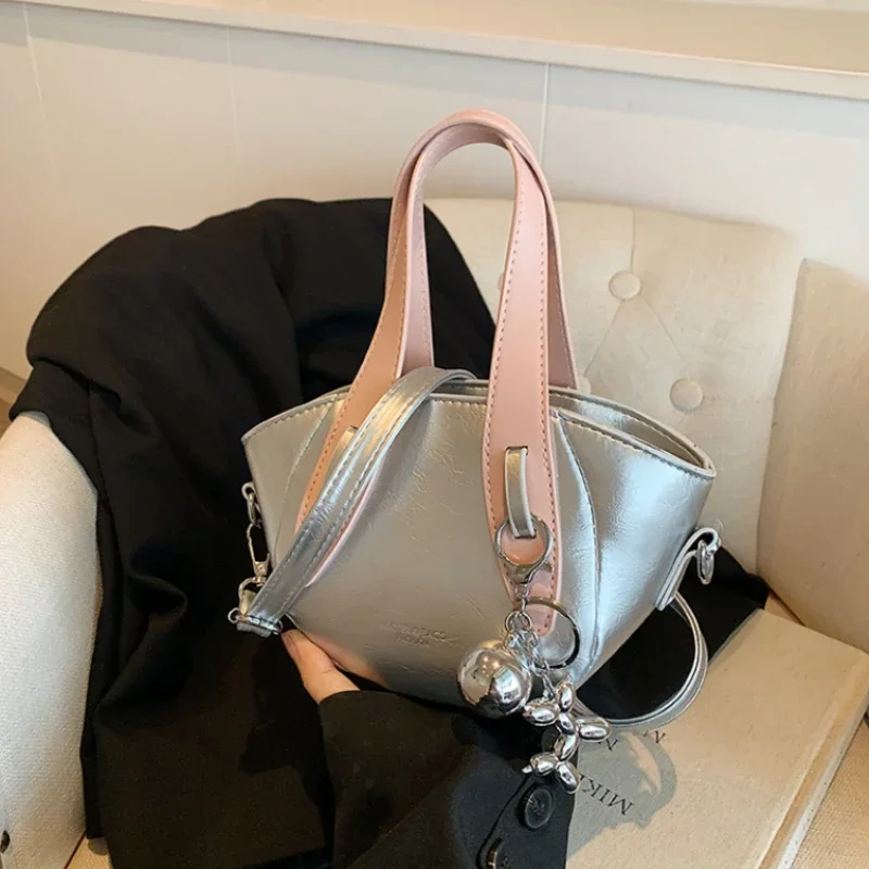 Chain Zipper PU High-quality Shoulder Bag 2024 Hot Selling Material Fashionable Crossbody Bag Soft and Versatile Women's Handbag