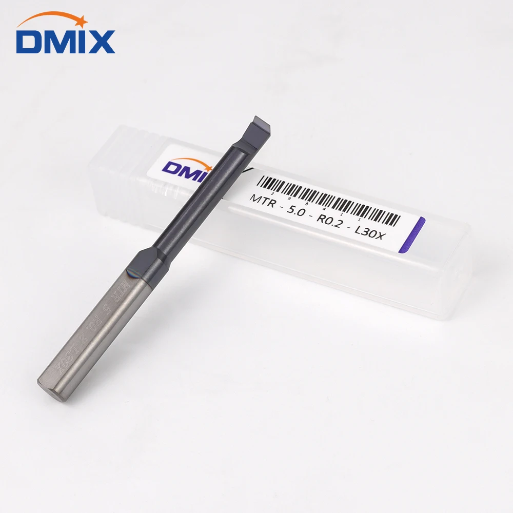 DMIX HRC55 MTR Small Bore Boring Inner Hole Machining Carbide Turning MTR 2/2.5/3/4/5/6/8 Boring Cutter For Stainless Steel