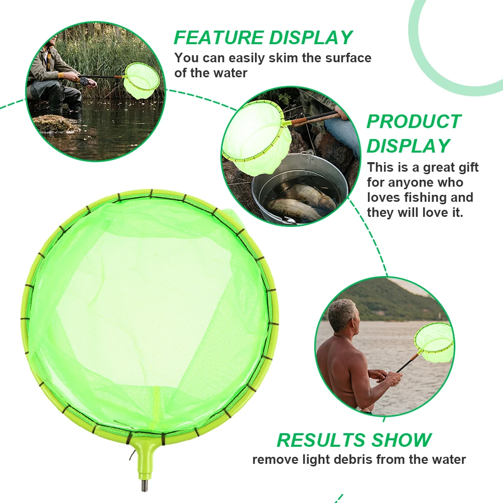 

Fishing 1Pc Fine Mesh Anti Hanging Telescopic Replacement Pouch Adjustable Fishing Dip Net Head Outdoor Fish Tank Cleaner Net