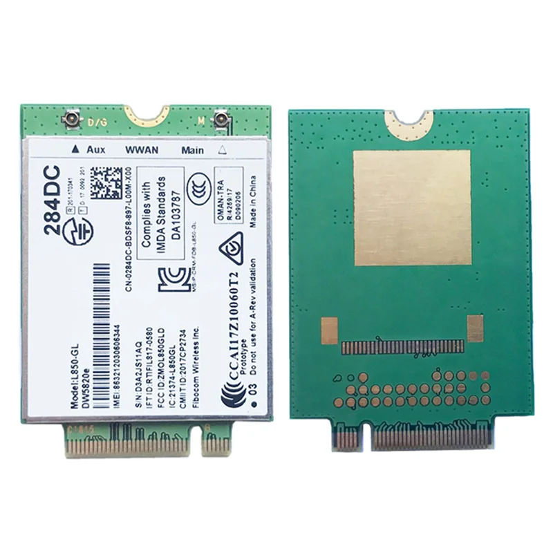 

10X DW5820E L850-GL LTE 4G Card Module 0284DC 284DC For Dell Laptop 3500 5400