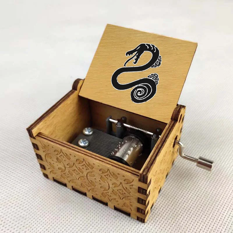 Music Box Wooden Hand Cranked  Birthday Gift Kids Christmas Halloween Gifts For anime The Seven Deadly Sins Cartoon music box