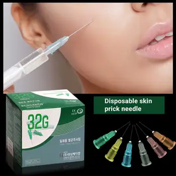 10-100pcs hot sale 14G 18G 23G25G 27G 30G 32G 4mm 13mm disposable hypodermic needle Painless Samll needle for Meso filler