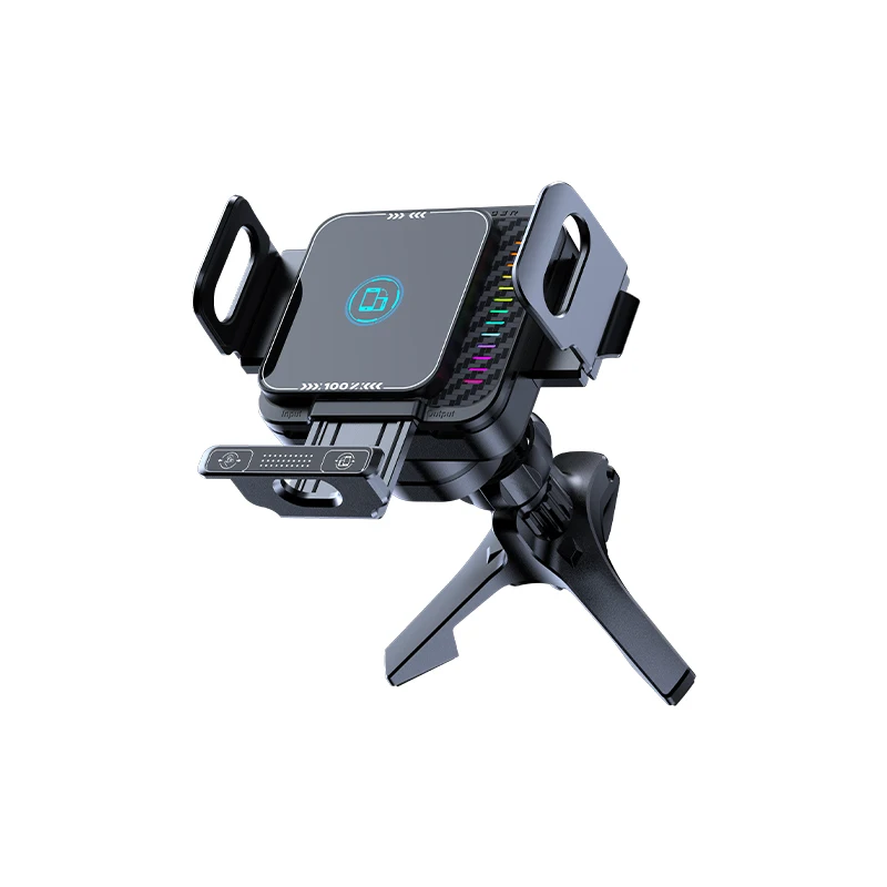 Bezprzewodowa ładowarka samochodowa z automatycznym blokowaniem i obrotem o 360 stopni °   Obrotowy stojak nawigacyjny do szybkiego ładowania w samochodzie dla Samsung Z Fold 8/Z Flip 8 7 6 5 Ultra — zdjęcie produktu 6