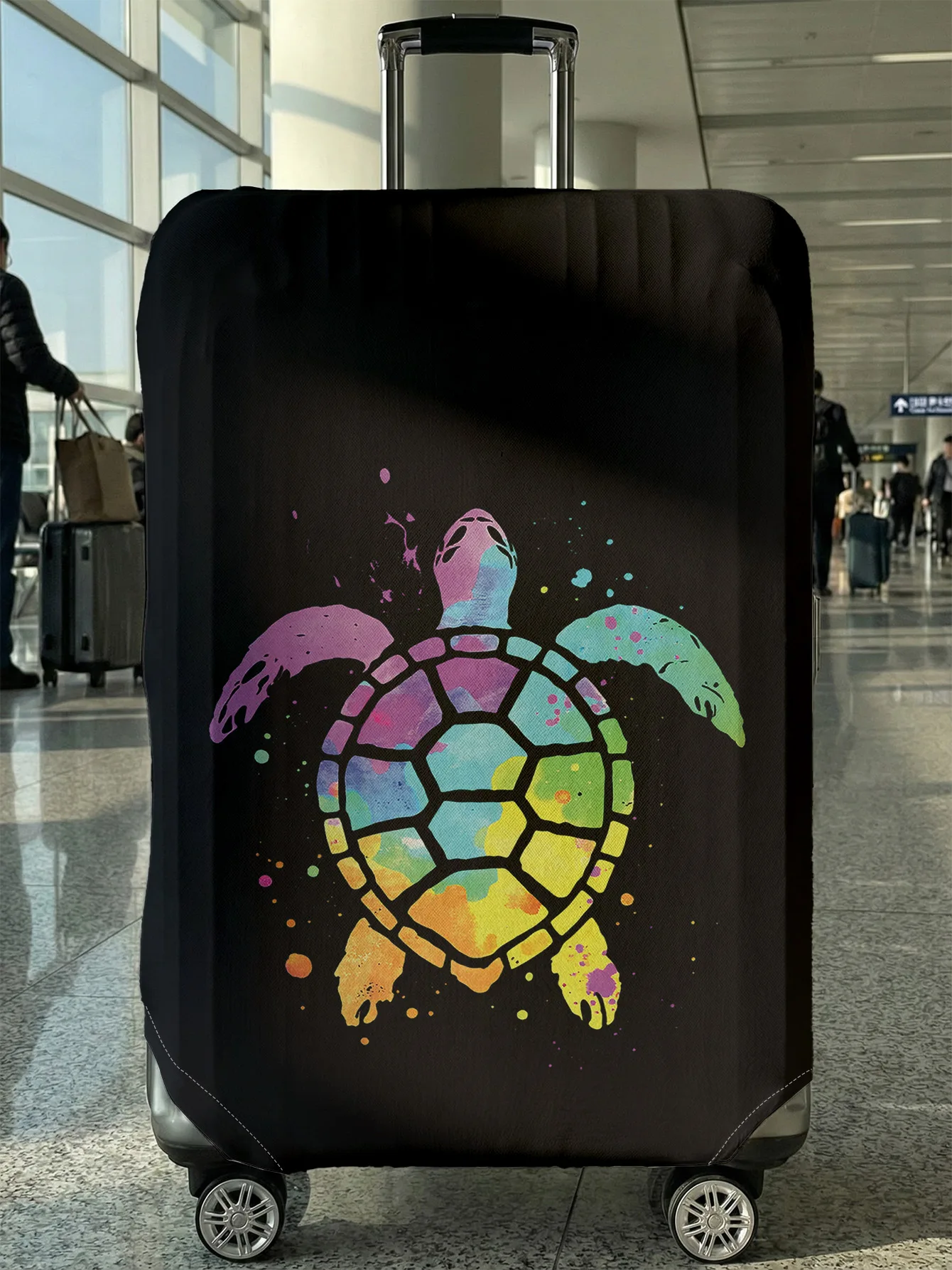 

Colorful turtle luggage protection cover, suitable for 18-32 inch luggage covers, luggage handle gloves, travel accessories