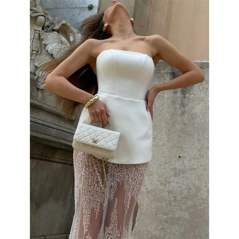 Tossy Faion Kant 2-delige set Lange rok Slim Fit Dames Ele Vrijetijdskleding Universeel seizoen Hoge kwaliteit stof