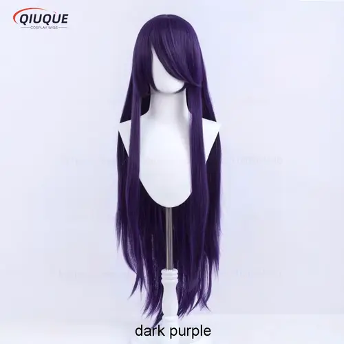 80 Colors 100cm Long Straight Cosplay Wig Anime Compatible Universal Omopinenet Heat Resistant Synthetic Hair Wigs + Wig Cap - Image 4