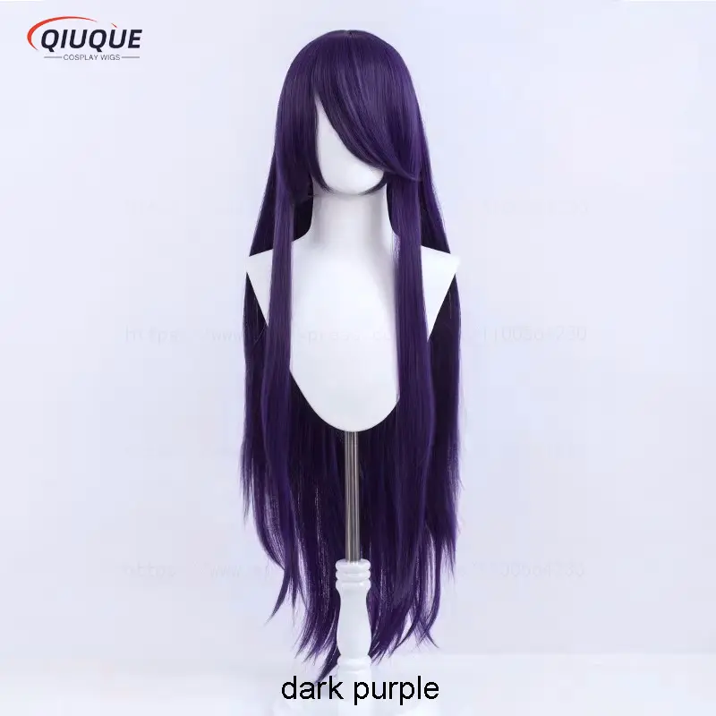 80 Colors 100cm Long Straight Cosplay Wig Anime Compatible Universal Omopinenet Heat Resistant Synthetic Hair Wigs + Wig Cap - Image 4