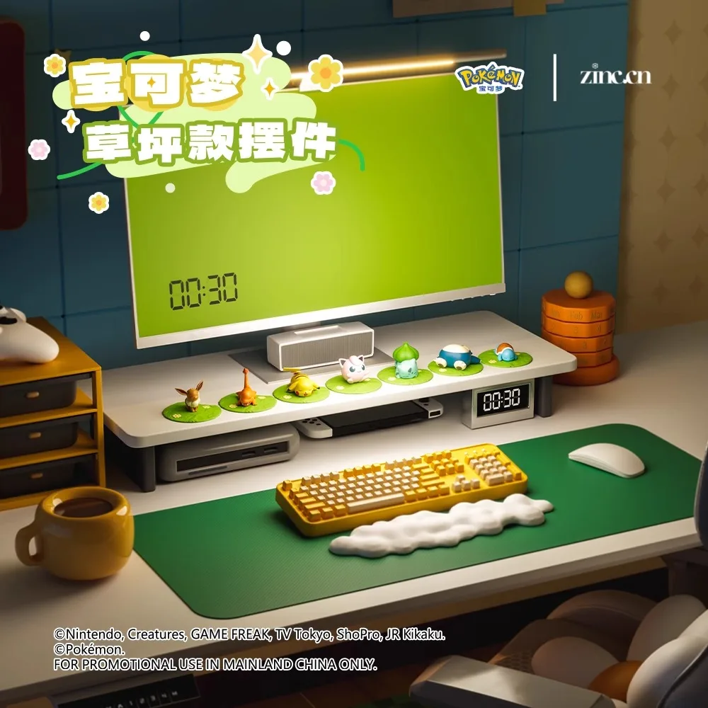 Genuine Pokemon Pikachu Keychain Snorlax Eevee Jigglypuff Anime Action Figures Toys Keyring Fragrance Pendant Halloween Gifts