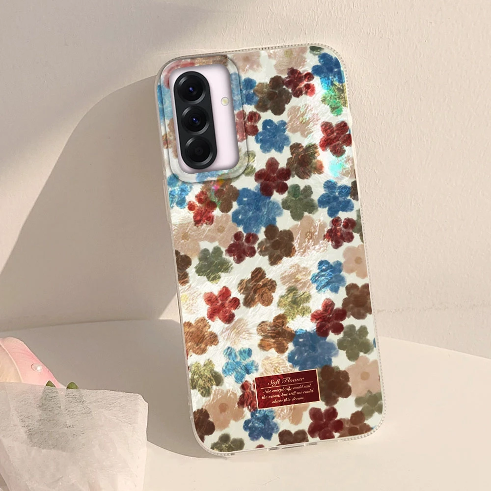 

Cute Small Flower Girls Case For Samsung Galaxy A56 A36 A16 A17 A26 A06 A07 A55 A35 A25 A54 S24 S25 Ultra S22 S23 FE Cover Funda