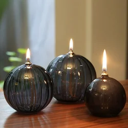 Handmade Oil Lamps, Candle Gifts for Women, Lamp for Home Decor, House Warming Gifts New Home, Refillable Glass Lantern