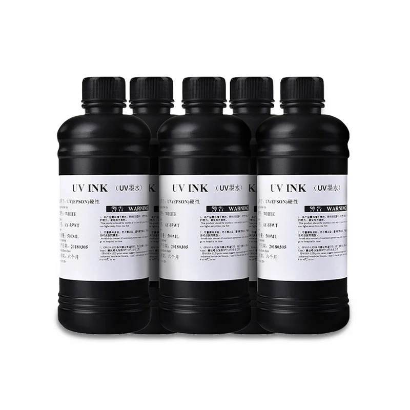 Imagem -03 - Garrafa Led Garrafa de Tinta uv para Epson Verniz Gloss Ink Tinta Macia Dura L800 L805 L1800 R290 R330 1390 1400 1410 500ml