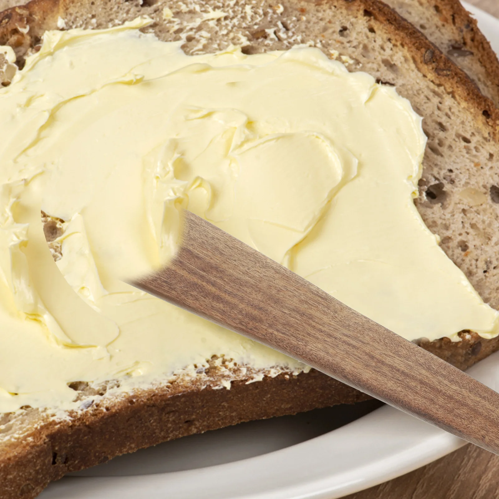 

1pcs Wooden Spatula Mini Flat Non-Stick Tool For Kitchen Family Hotel Use Portable Wood Cooking Utensil Smooth Blade