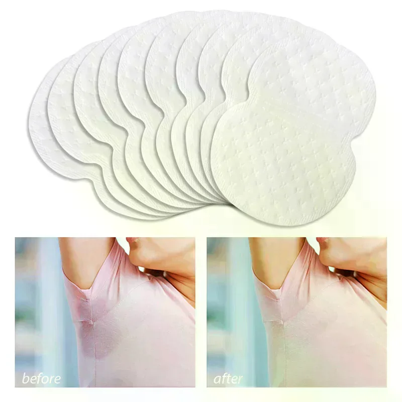 50pcs Unisex Sweat Pads for Summer Deodorants, Underarm Anti Perspiration Sweat Pads Disposable Armpit Absorb Sweat Shield Pads