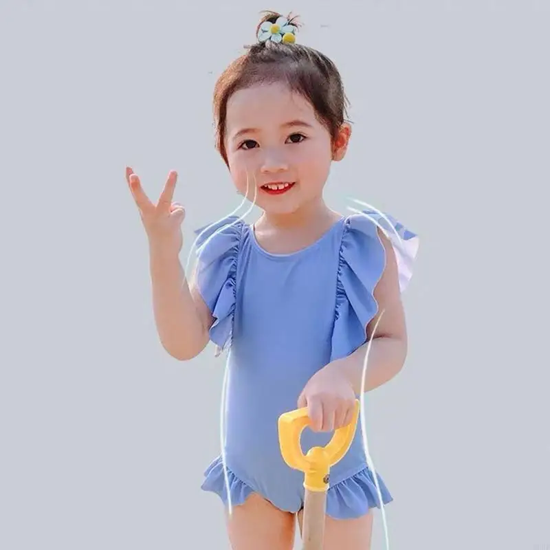 

X9FF летний купальник для девочек, цельный купальный костюм, милый купальник с рюшами для отпуска
