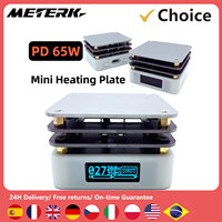 65W PD Protocol Hot Plate Preheater OLED Display Printed Circuit Board Soldering Heating Plate Rework Preheat Repairing Tools