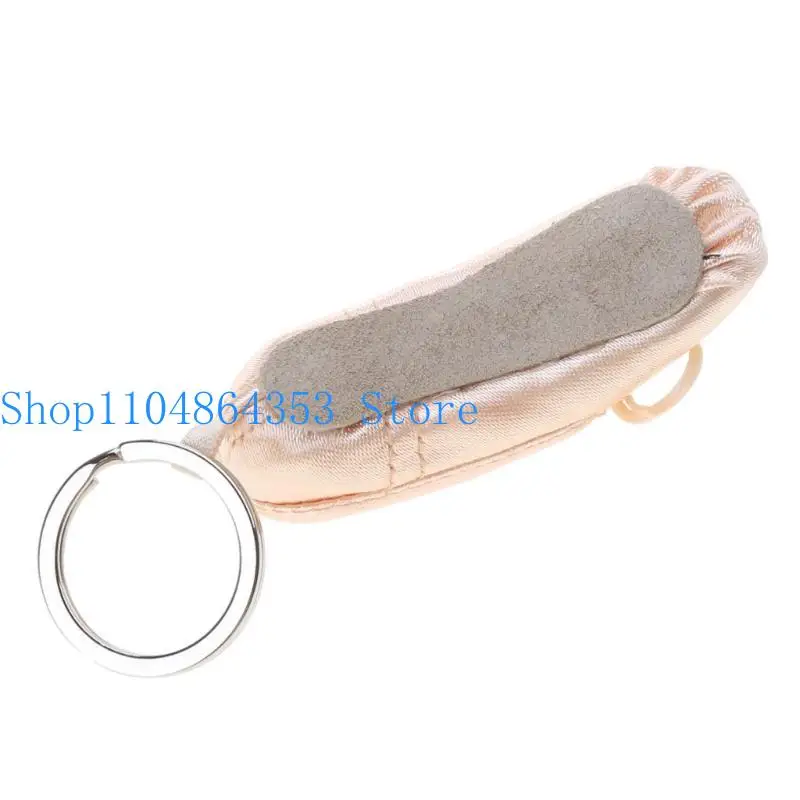 Ballettschuh-Schlüsselanhänger, mehrfarbig, Spitzenschuh-Schlüsselanhänger, handgefertigter Seidenschuh-Anhänger, Schlüsselanhänger, Geschenk für Mädchen Teenageralter – Detail 1