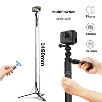 Phone Selfie Stick Tripod Wireless Remote Control shutter Travel Portable Handheld Monopod For iOS Android Tiktok Live