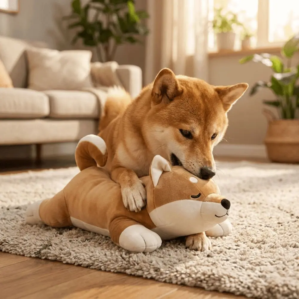 Dog Simulation Heartbeat Pet Heartbeat Comfortable Interactive Dog Anxiety Dong Shape Soft Pet Sleep Aid Home Sleep