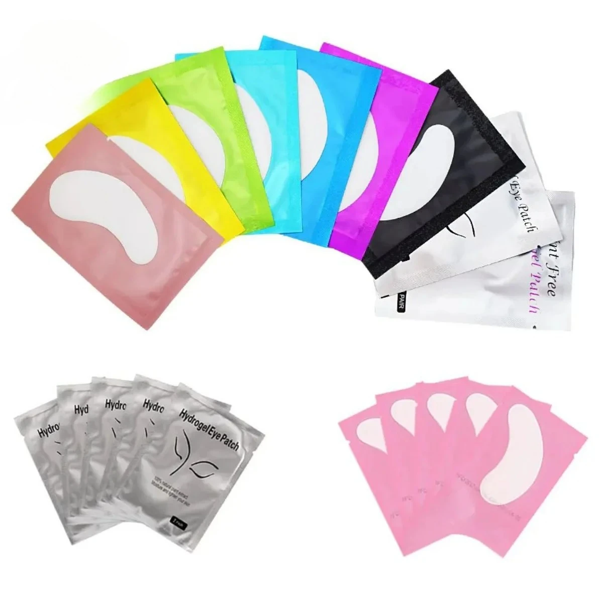 50 ペアまつげパッドゲルパッチ移植まつげ下アイパッチまつげエクステンション紙ステッカーアプリケーションメイクアップ