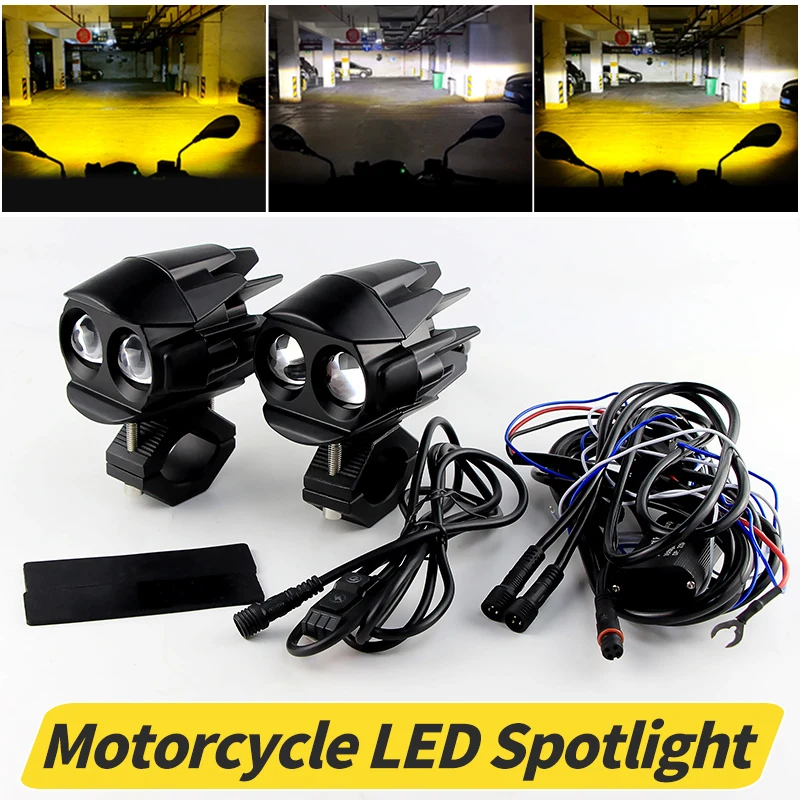 

Motorcycle LED Spotlight For BMW R1200GS ADV F800GS F650 K1200S LED Auxiliary Fog Light Assemblie Driving Lamp