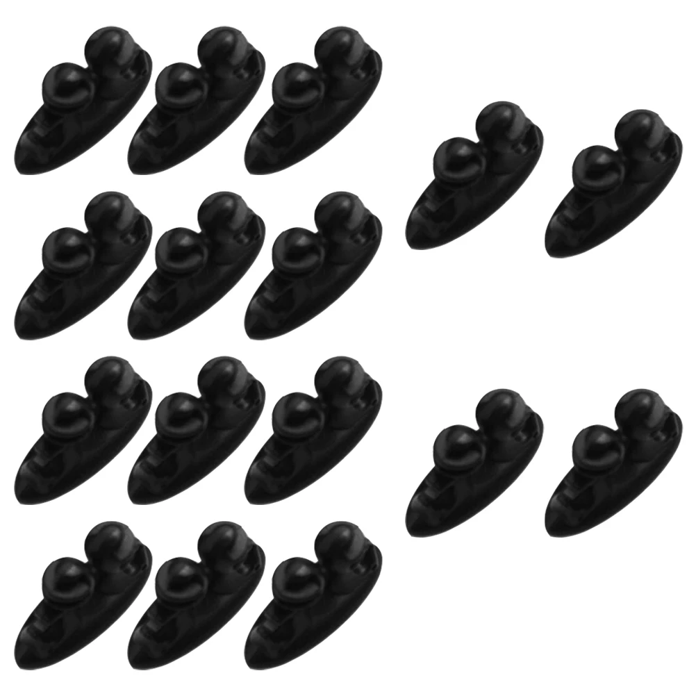 

16pcs Cable Organizer Clips Strong Adhesive No Tools Needed For Headphone Wire Data Cable Storage Fixator Cord Holder